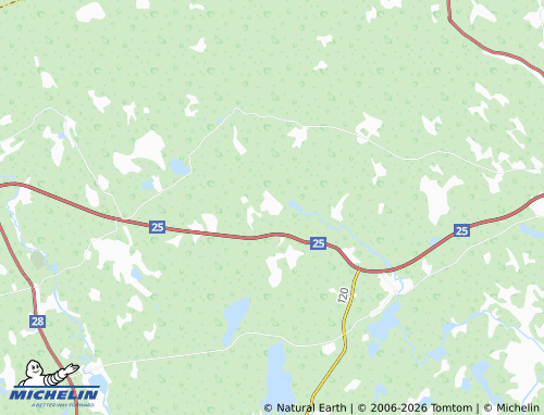 MICHELIN-Landkarte Boda Glasbruk - ViaMichelin