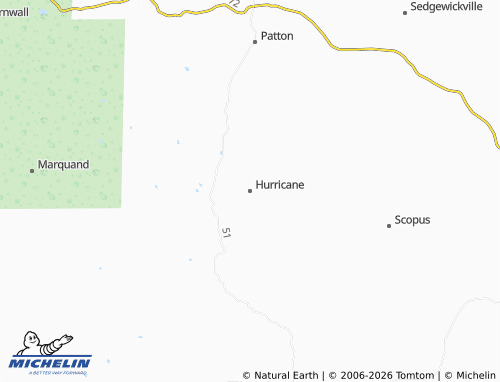 Mapa MICHELIN Hurricane - ViaMichelin