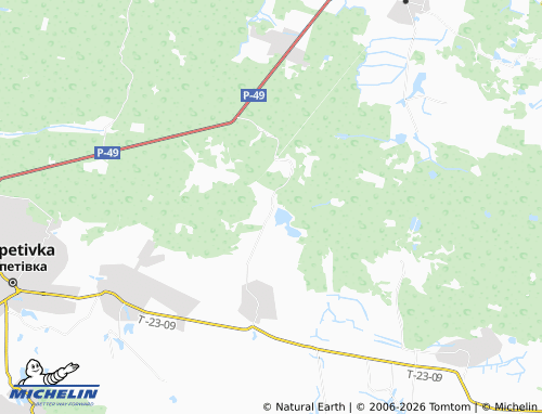 MICHELIN Savychi map - ViaMichelin