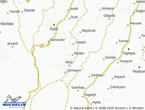 Mapa MICHELIN Maden - ViaMichelin