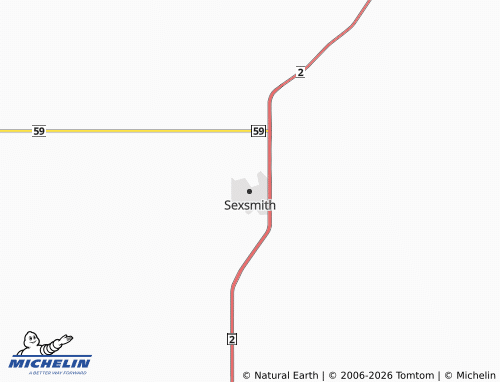MICHELIN Sexsmith map - ViaMichelin