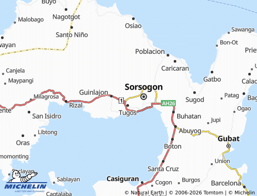MICHELIN Macabog map - ViaMichelin