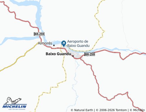 Mapa MICHELIN Baixo Guandu - ViaMichelin