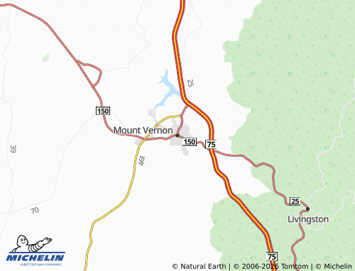Carte MICHELIN Mount Vernon - ViaMichelin