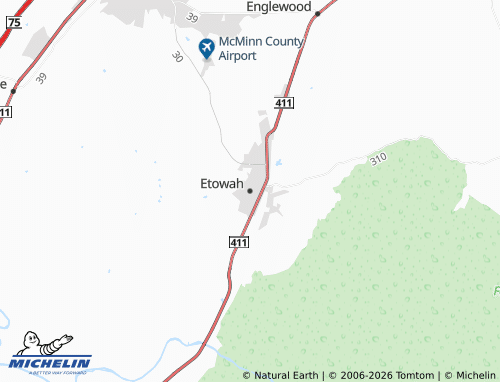 Mapa MICHELIN Etowah - ViaMichelin