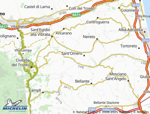 MICHELIN-Landkarte Villa Ricci - ViaMichelin