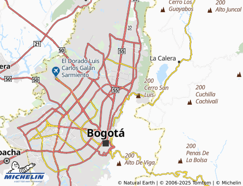 MICHELIN Chico Norte map - ViaMichelin