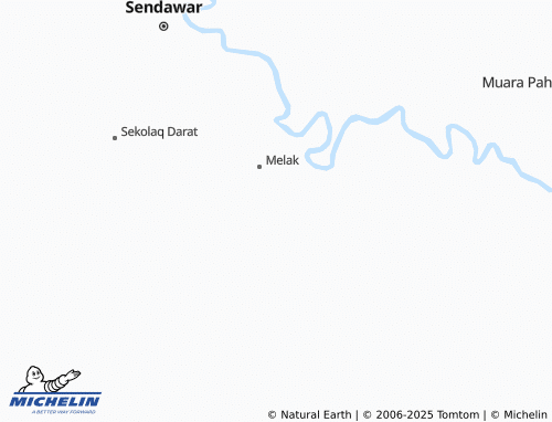 MICHELIN Muara Bunyut map - ViaMichelin