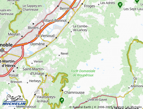 MICHELIN Les Granges Freydière map - ViaMichelin