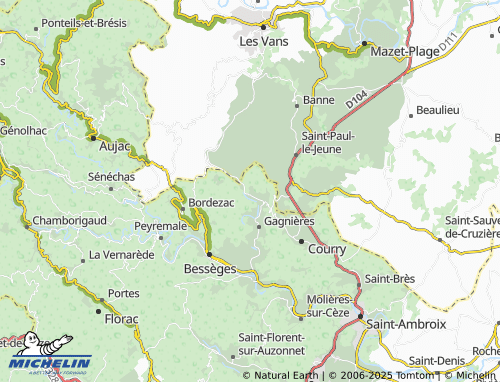 Carte MICHELIN Chavagnac - ViaMichelin