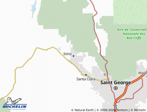 Mapa MICHELIN Ivins - ViaMichelin