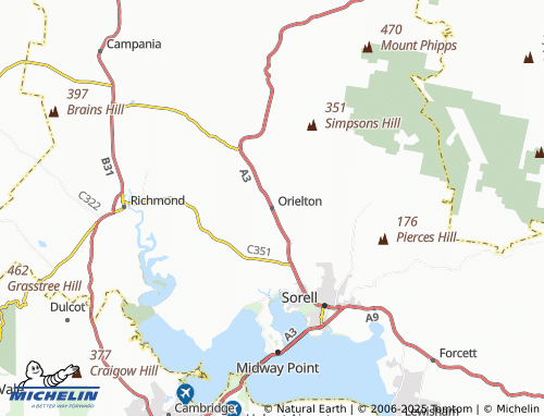 MICHELIN Orielton map - ViaMichelin