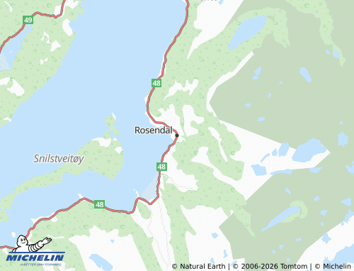 Kaart MICHELIN Rosendal - ViaMichelin