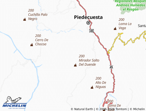 Mappa MICHELIN Mesitas de San Javier - ViaMichelin