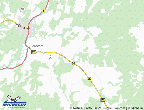 MICHELIN Raukla map - ViaMichelin