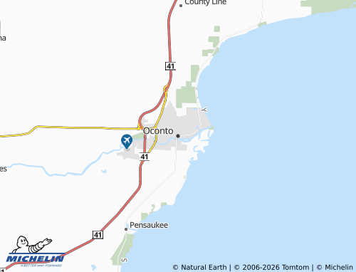 Mappa MICHELIN Oconto - ViaMichelin