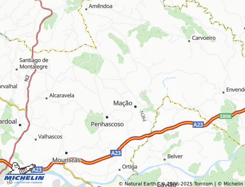 MICHELIN Vale das Árvores map - ViaMichelin
