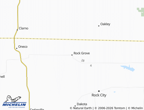 Mappa MICHELIN Rock Grove - ViaMichelin