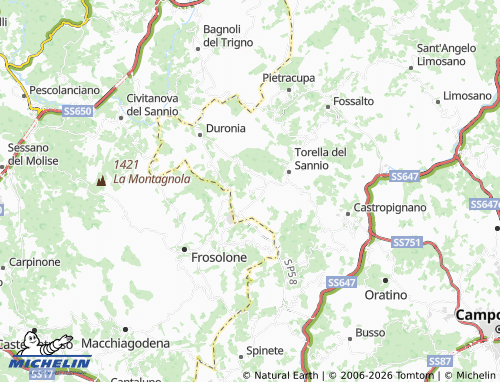 MICHELIN-Landkarte Molise - ViaMichelin