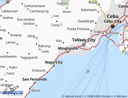 MICHELIN Poblacion Ward IV map - ViaMichelin