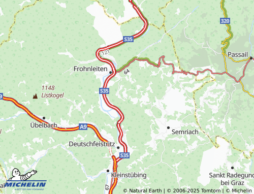 Carte MICHELIN Pfannberg - ViaMichelin