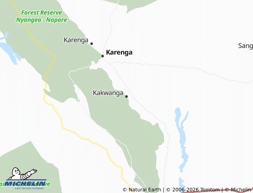 MICHELIN-Landkarte Kakwanga - ViaMichelin