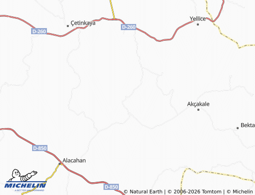 MICHELIN Eğricek map - ViaMichelin