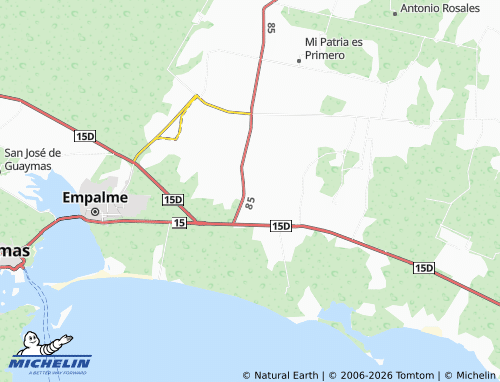 Mapa MICHELIN San Fernando de Guaymas - ViaMichelin