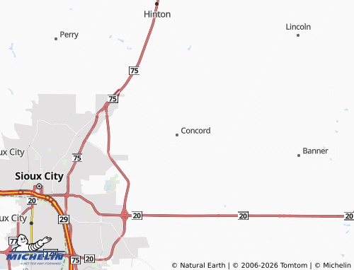 Mappa MICHELIN Concord - ViaMichelin