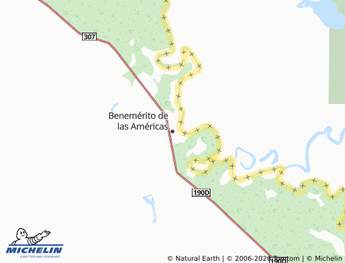MICHELIN-Landkarte Benemérito de las Américas - ViaMichelin