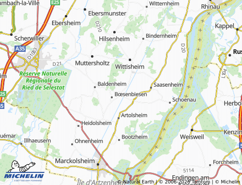 Mapa MICHELIN Schwobsheim - ViaMichelin