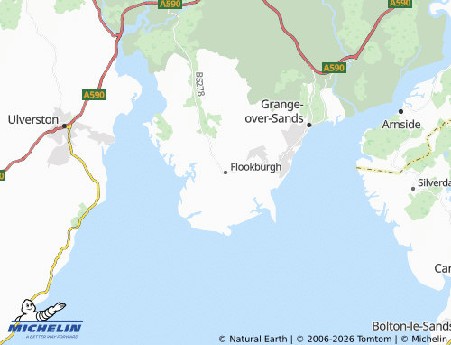 Mappa MICHELIN Flookburgh - ViaMichelin