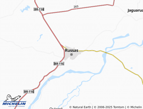 MICHELIN Russas map - ViaMichelin