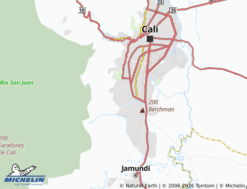 Carte MICHELIN Alto Jordán - ViaMichelin