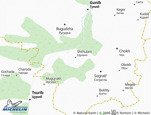 MICHELIN Shchulani map - ViaMichelin