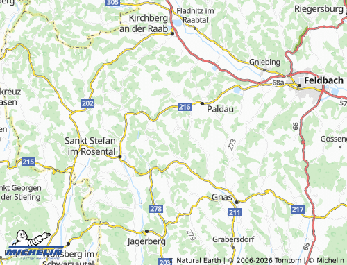 Mappa MICHELIN Baumgarten bei Gnas - ViaMichelin