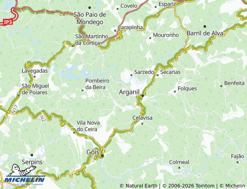 Mapa MICHELIN Vale de Nicolau - ViaMichelin