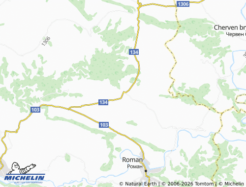 MICHELIN Kameno pole map - ViaMichelin