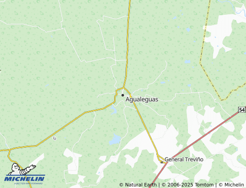 MICHELIN Centro de Agualeguas map - ViaMichelin