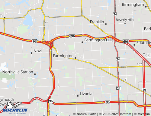 MICHELIN Farmington map - ViaMichelin
