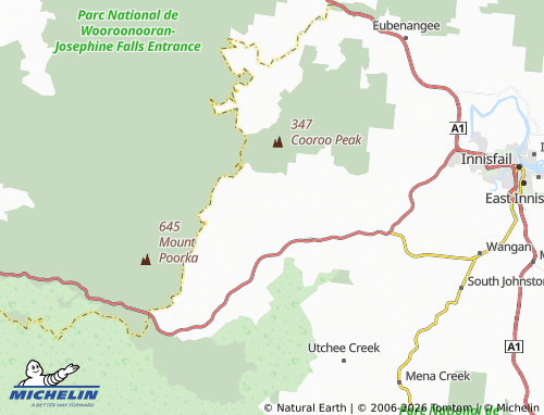 MICHELIN Nerada map - ViaMichelin