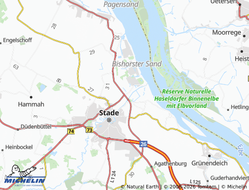 MICHELIN Hörne map - ViaMichelin
