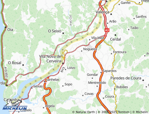 MICHELIN Gávea map - ViaMichelin