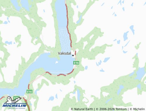 MICHELIN-Landkarte Vaksdal - ViaMichelin