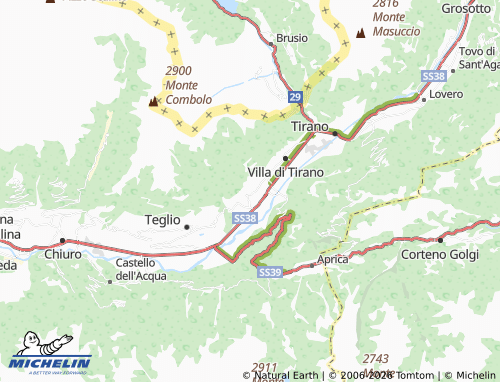 MICHELIN-Landkarte Bianzone - ViaMichelin