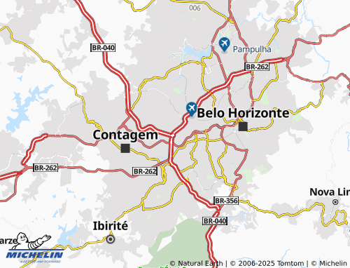 MICHELIN João Pinheiro map - ViaMichelin