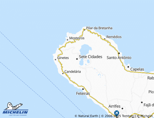MICHELIN Sete Cidades map - ViaMichelin