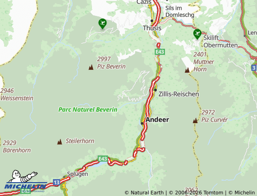 Carte MICHELIN Wergenstein - ViaMichelin
