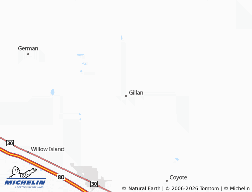 Carte MICHELIN Gillan - ViaMichelin