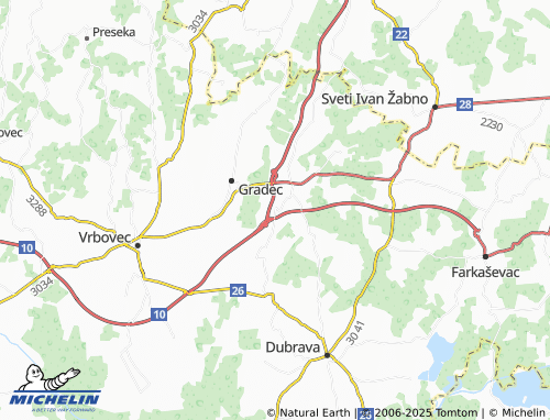 Mapa MICHELIN Grabrić - ViaMichelin